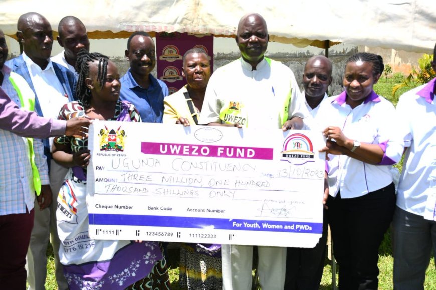 Uwezo fund releases Sh3 million to groups in Ugunja