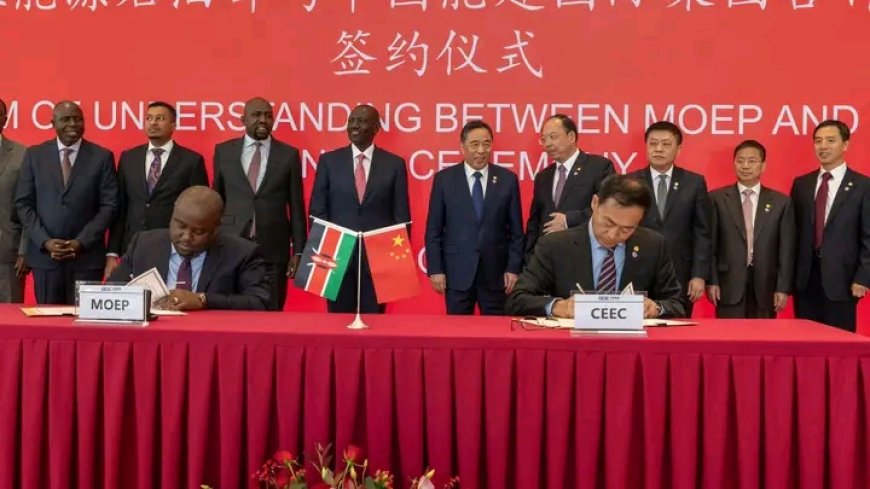 Kenya signs MOU with China's Energy International group to increase reliability on modernize energy sector