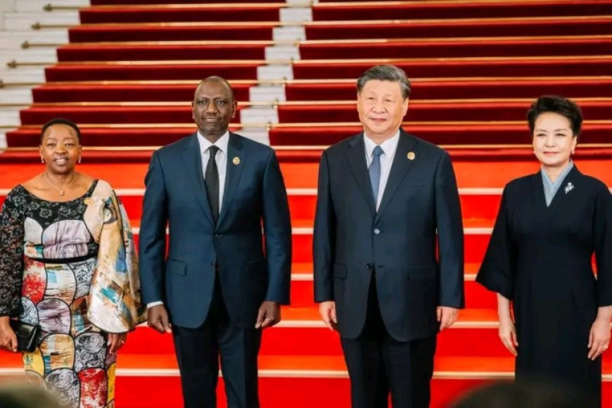 Ruto meets Xi during a state banquet in Beijing