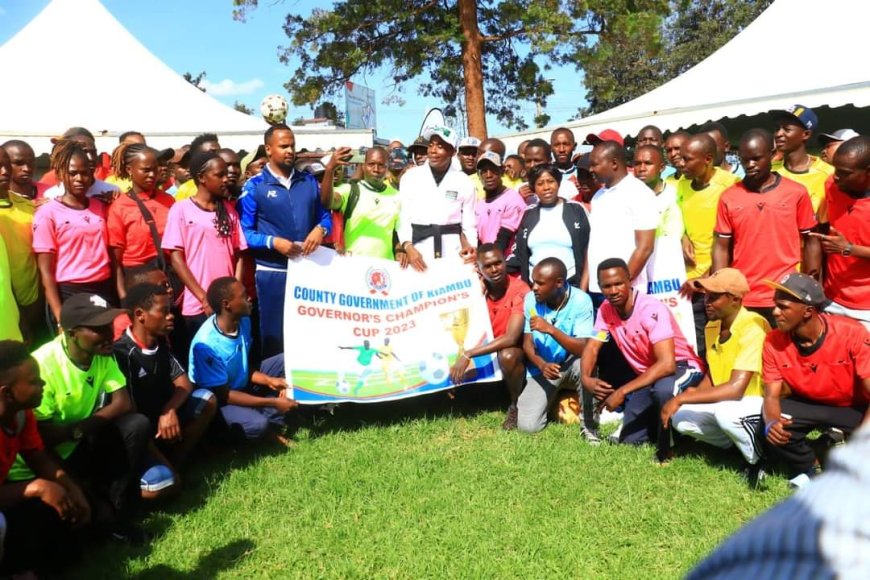 Wamatangi launches Kiambu Champions Cup Football Tournament