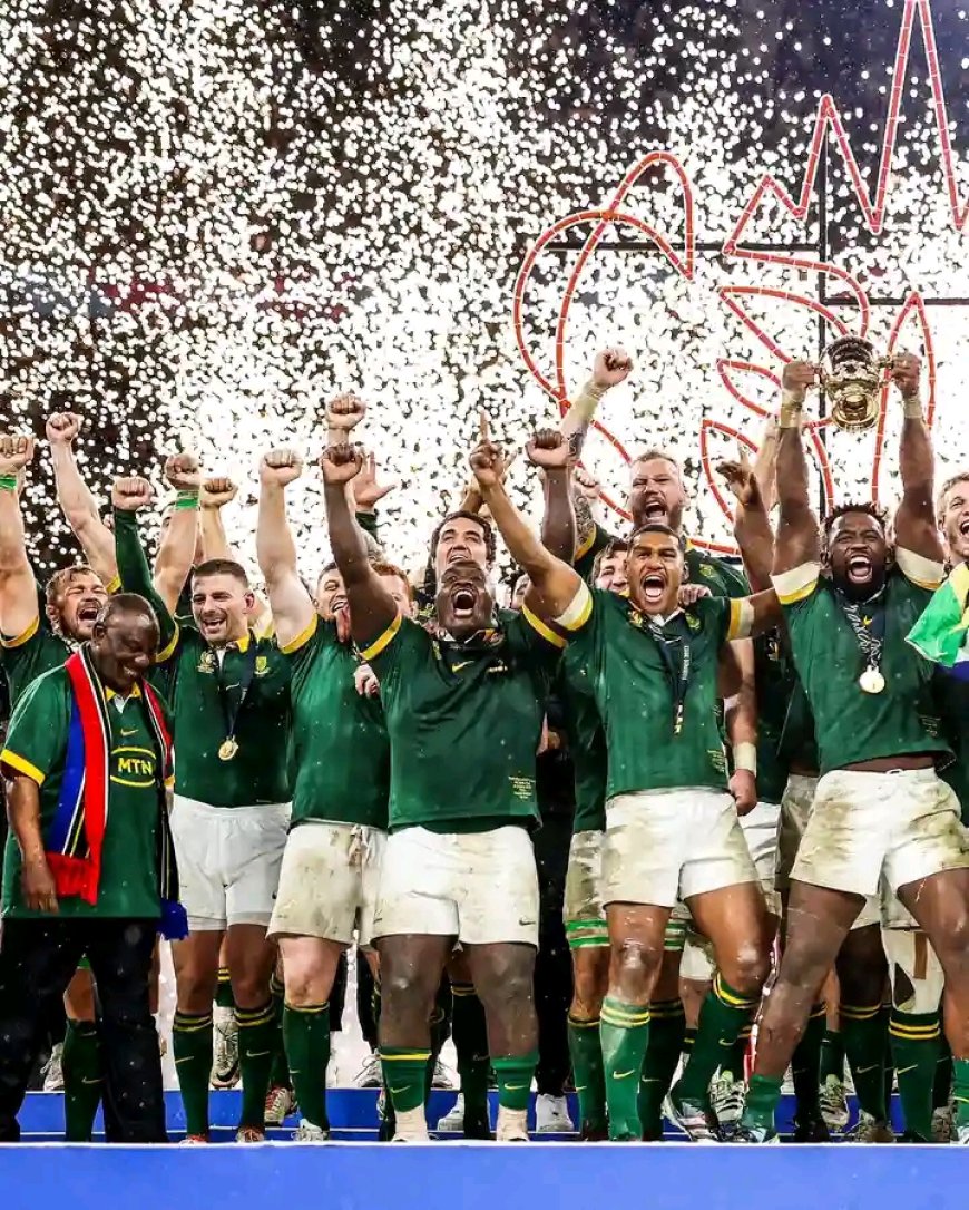 South Africa's Springboks floor All blacks to emerge Rugby world cup Kings in dramatic Final