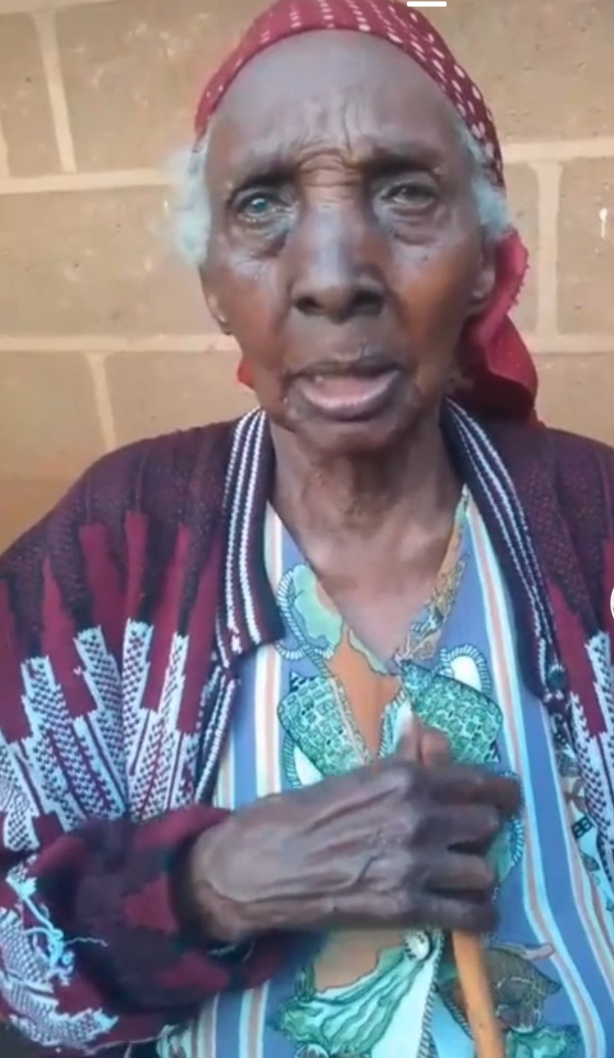 Centenarian who was treated by Sister Irene Stefani (Nyaatha)