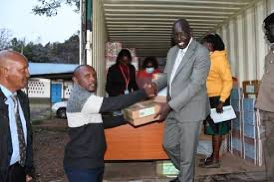 Education Permanent Secretary Dr. Belio Kipsang Supervises Exam Container Opening