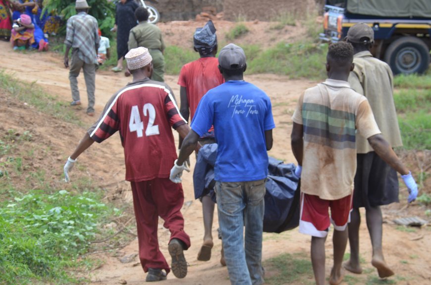 Body of Voi sand harvester retrieved from sandpit after one week