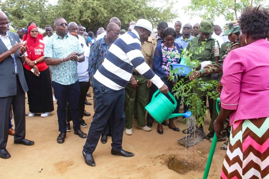 PS Bitok Leads the Tree Planting Drive in Lodwar