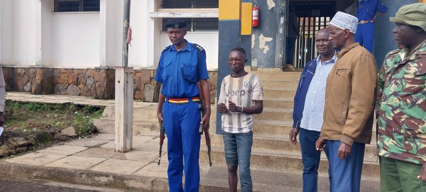 Police in Baringo arrest a bandit and recover two guns