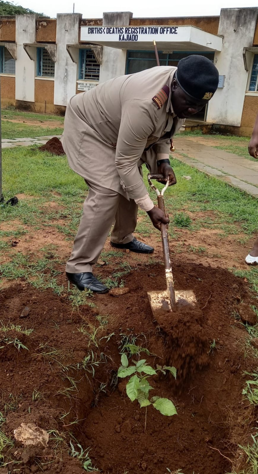 National Government Staff in Kajiado Plant Trees to Boost forest cover