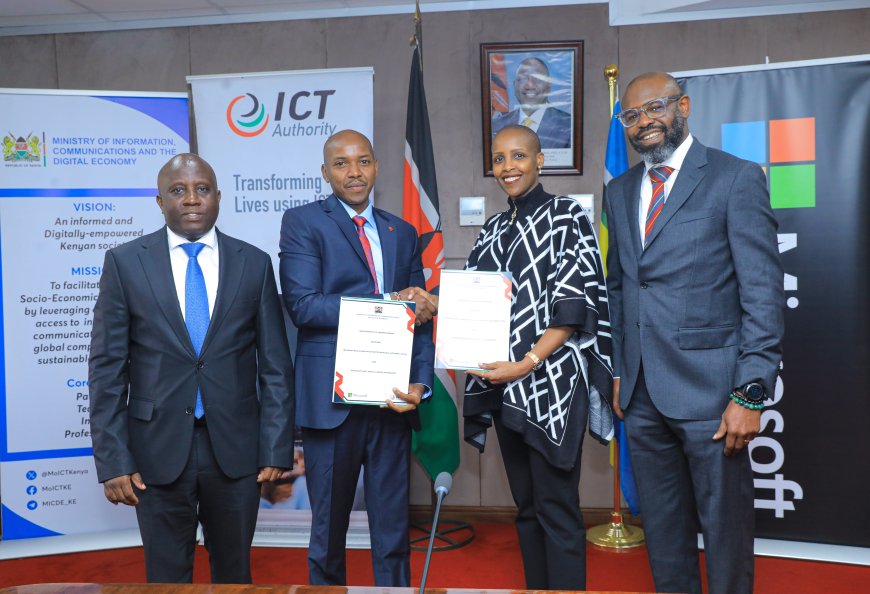 ICT Authority and Microsoft Sign MoU to Enhance Government's Digital Transformation