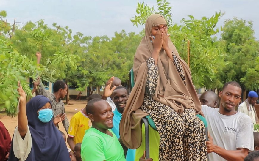 Last year’s best KCPE performers celebrate their results