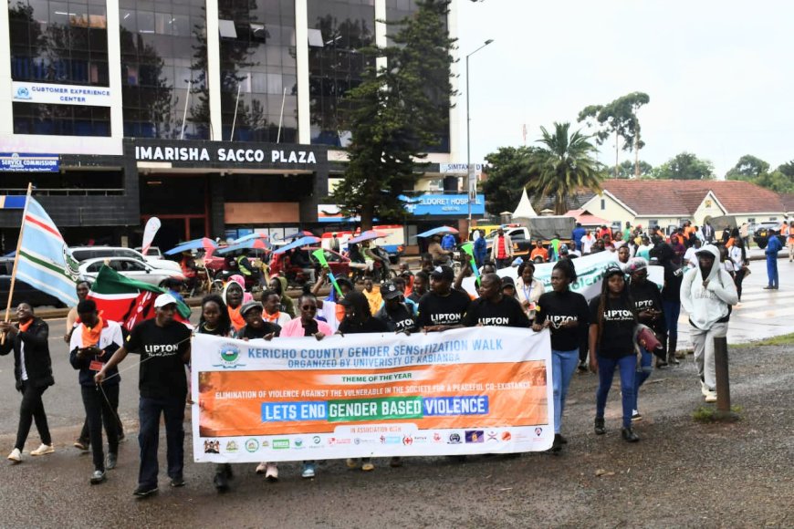 University Students Walk to Mark 16 Days of Activism Against GBV