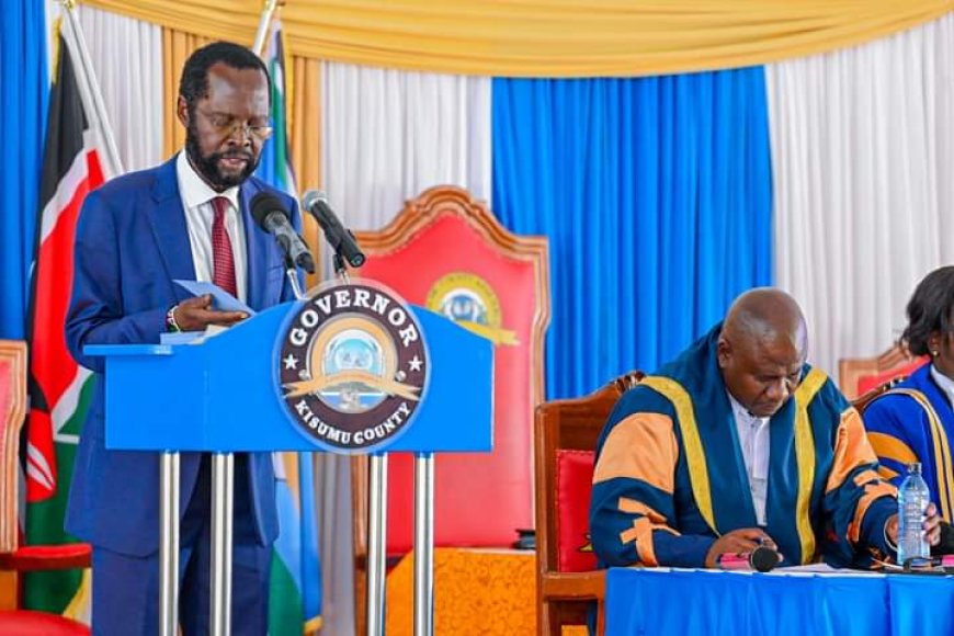 Nyong'o lists achievements during state of the County address