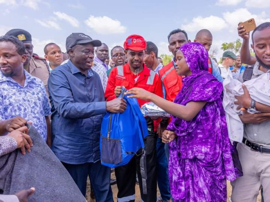 Gachagua leads food distribution exercise to flood victims