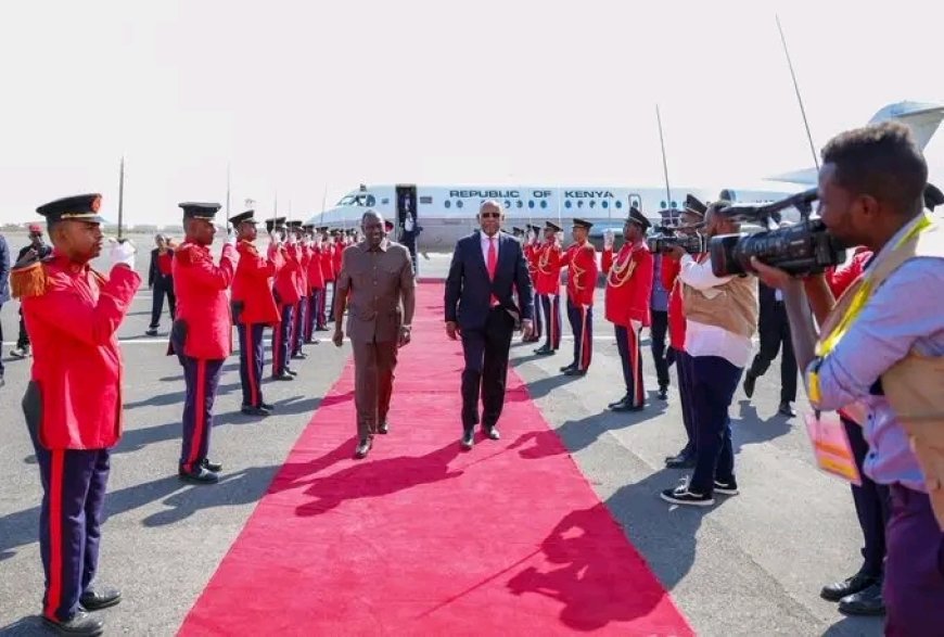 President Ruto lands in Djibouti for the Assembly of IGAD Heads of State and Government