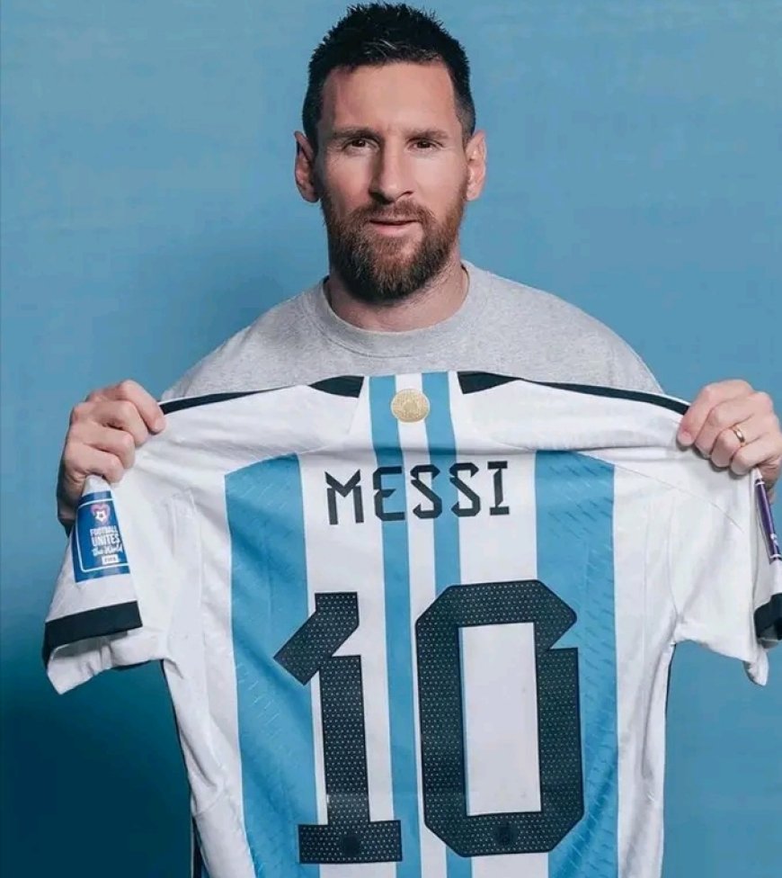 Lionell Messi world cup jerseys sold at a $7.8 million at a New York Auction