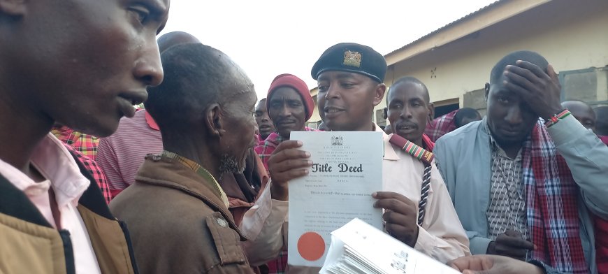 5, 000 title deeds given to Elangata Enterit residents