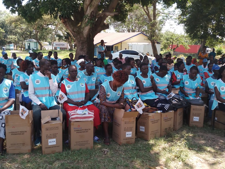 CHPs in Busia receive Health Kits