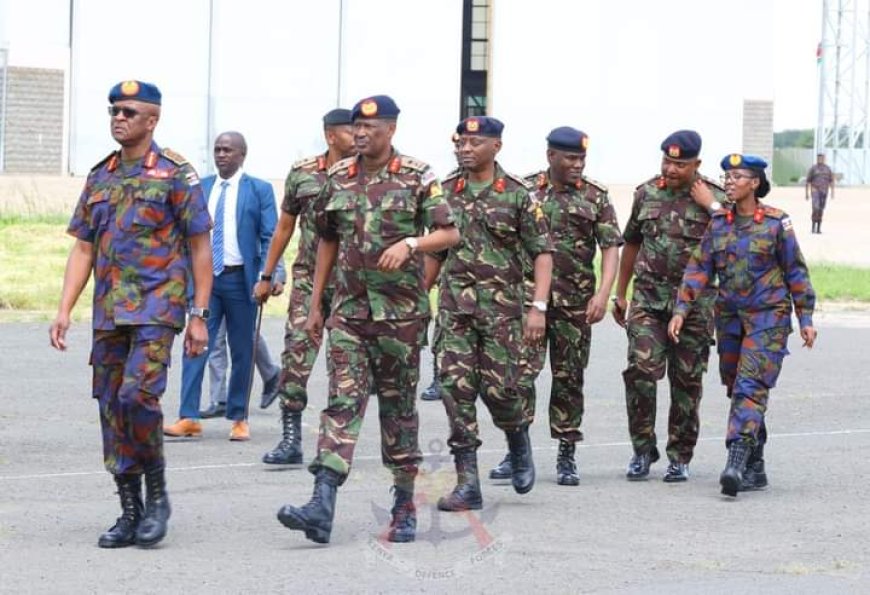 General Ogolla recieves KDF troops after 'successful' DRC mission