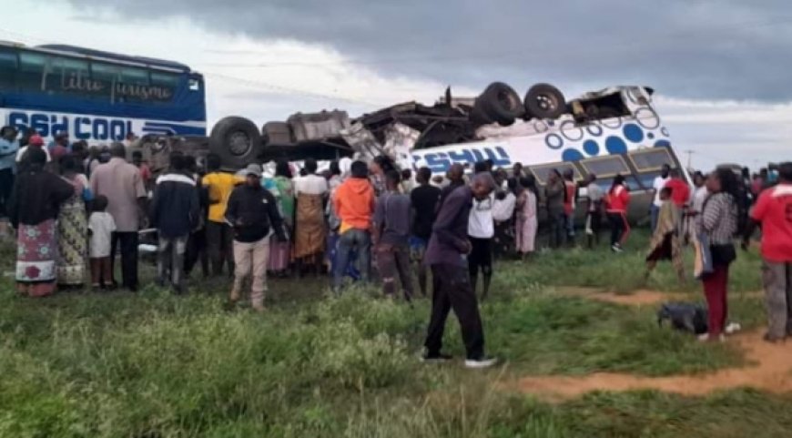 A horrific road accident kills two people in Kwale