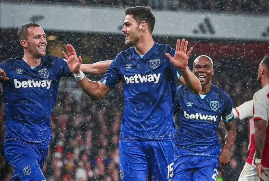 Arsenal Hammered twice by red Hot west Ham