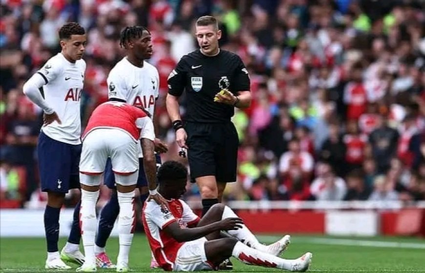 Arsenal submit complain to PL game officials management body over Saka's rough treatment