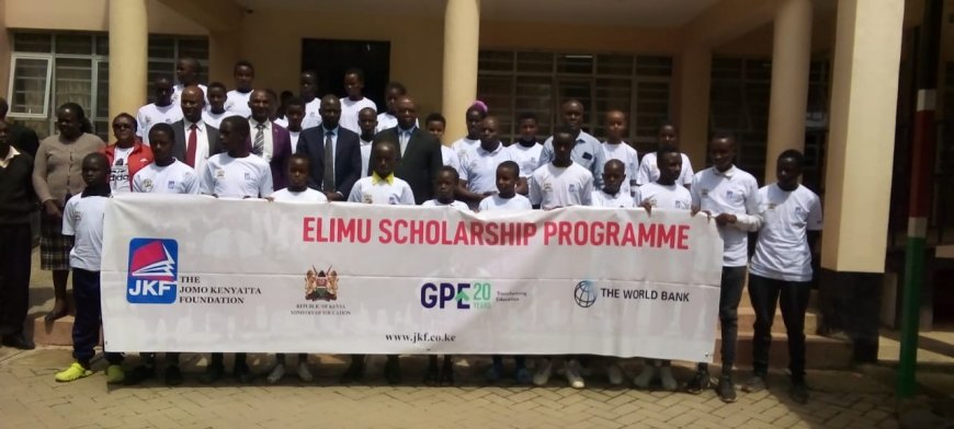 Beneficiaries of the Elimu Scholarship asked to be role models in school