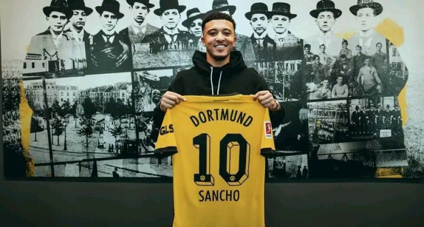 Jadon Sancho completes loan move to Dortmund