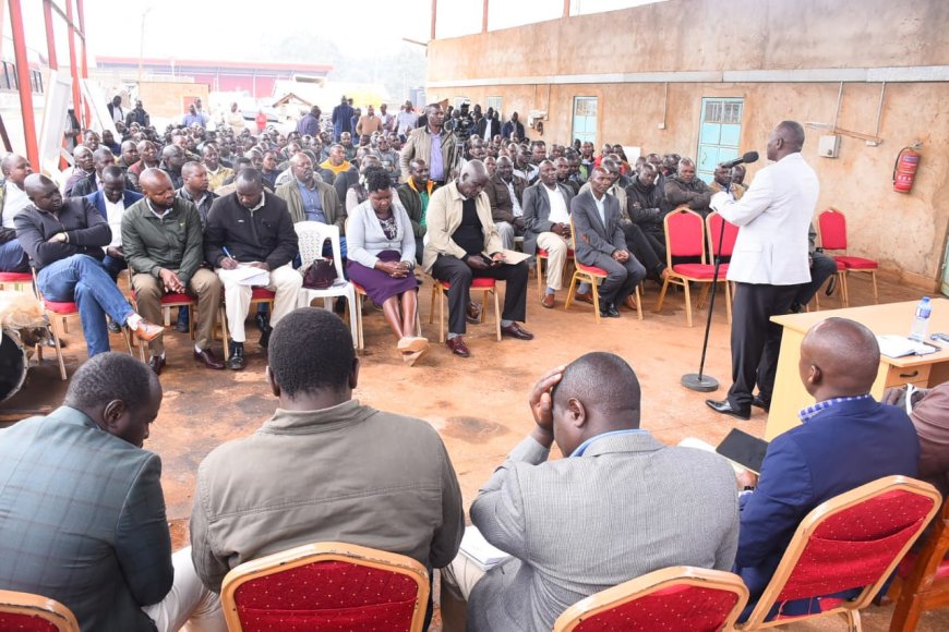 Governor Chelilim meets Roads, Transport and Public Works Team to Strategize for 2024