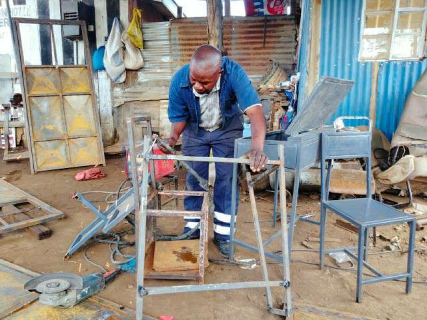 Jua-kali trader makes a fortune from selling school lockers and chairs