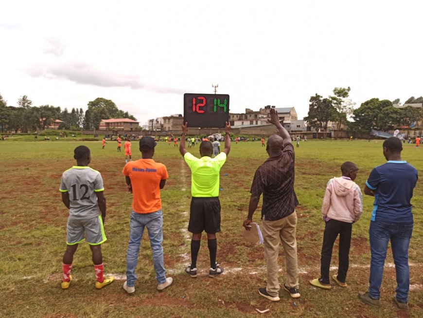 Kiambu football championship receives Tech-electronic substitution board