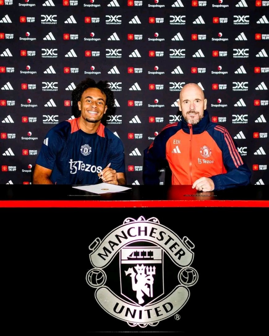 Dutch talent Joshua Zirkzee signs in as Manchester United player on deal until 2029.