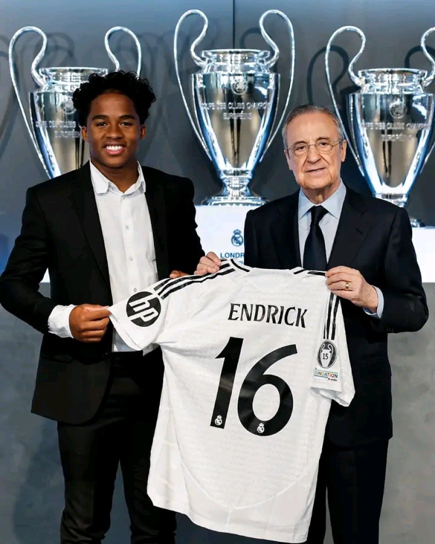 Endrick officially unveiled as Real Madrid player