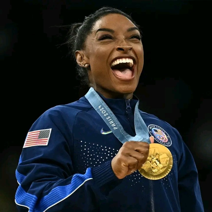 Paris 2024: Simone Biles wins women's all-around gymnastics gold