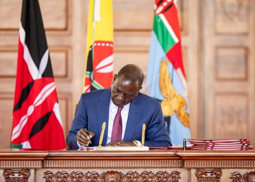 Ruto signs Supplementary Appropriations Bill into law