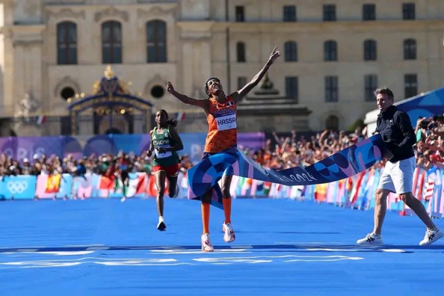 Paris 2024: Netherlands's Sifan Hassan wins gold in Women's marathon as Obiri comes third