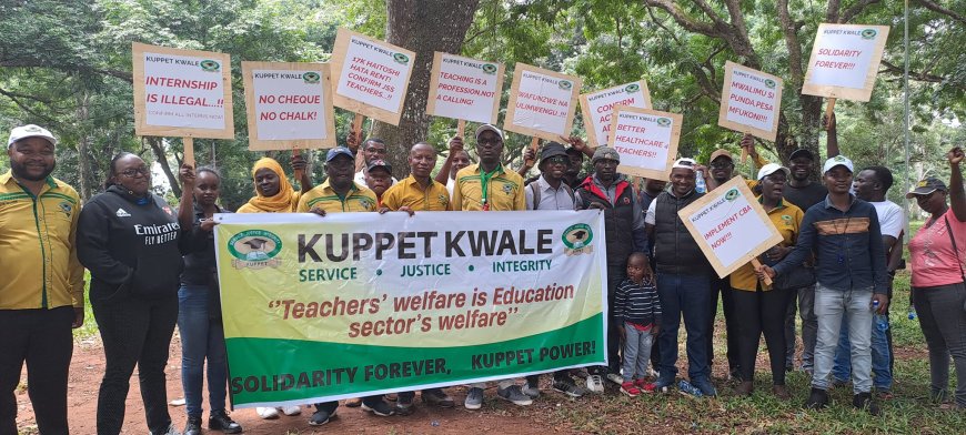 Teachers protest as strike commences