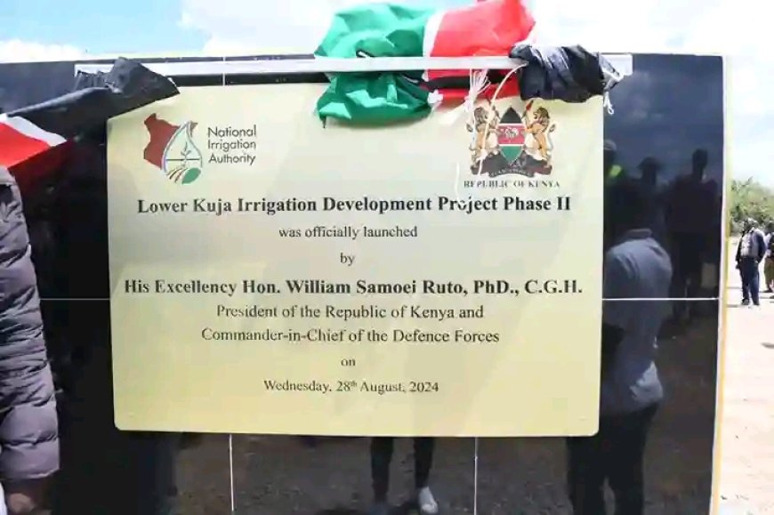 President Ruto lunches phase II of the Lower Kuja Irrigation Scheme