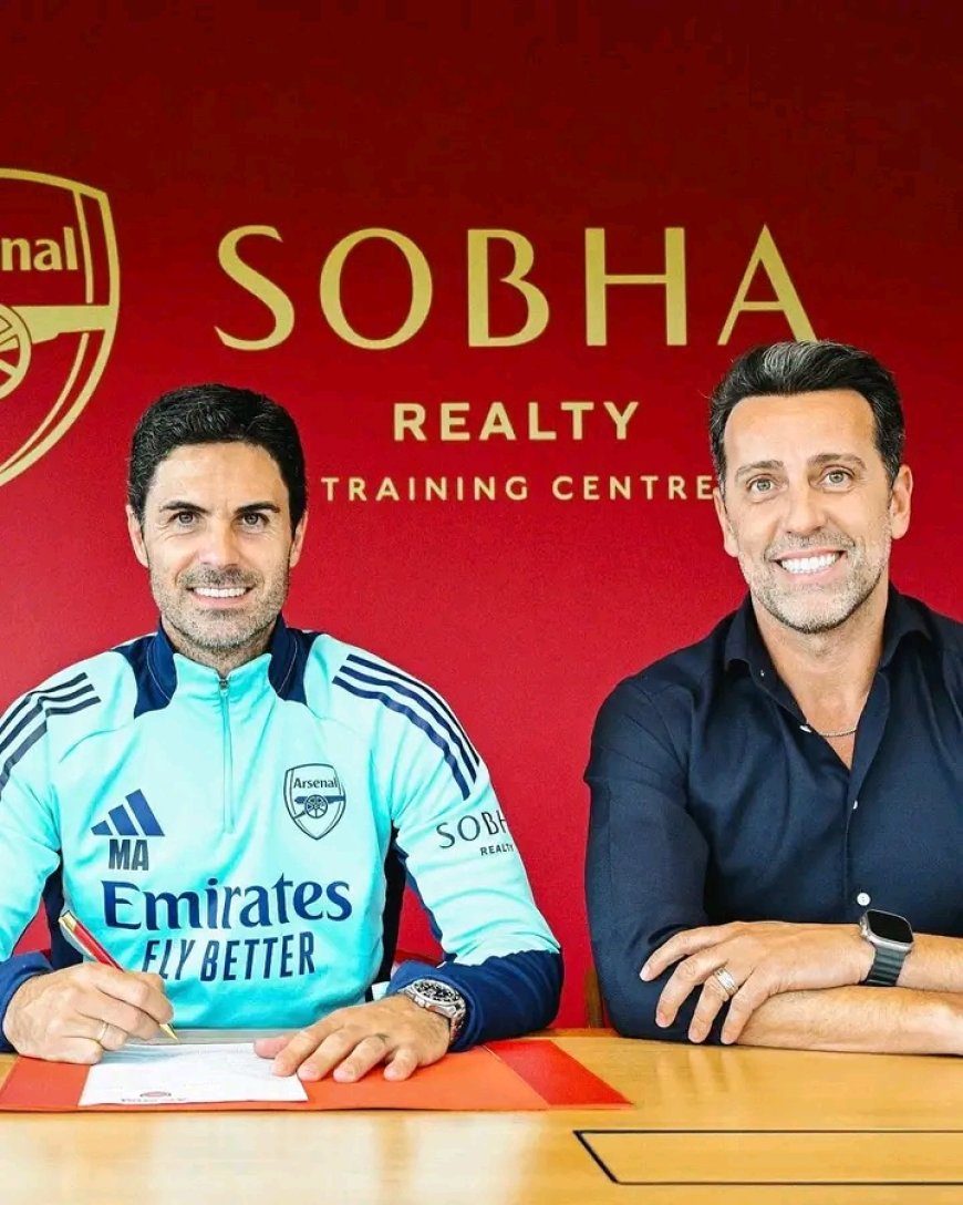 Arsenal manager Mikel Arteta signs new 3 year deal