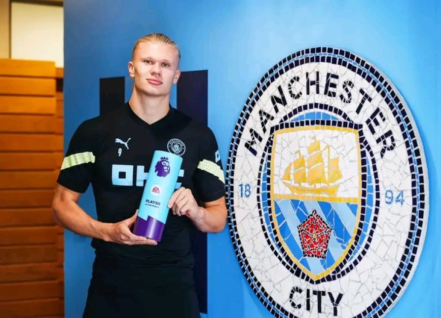 Erling Haaland voted Premier league player of the month for August