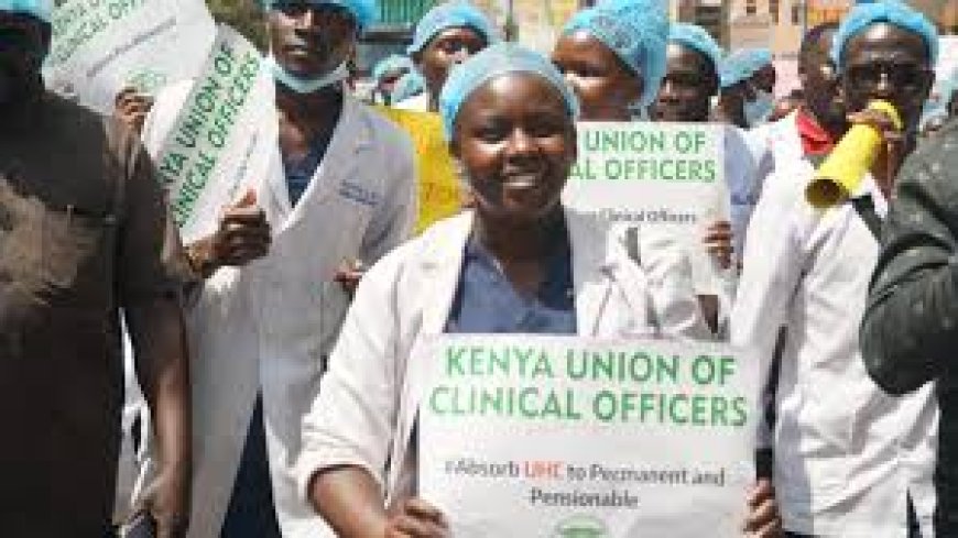 Medical officers stage protest in Eldoret over internship pay and healthcare conditions