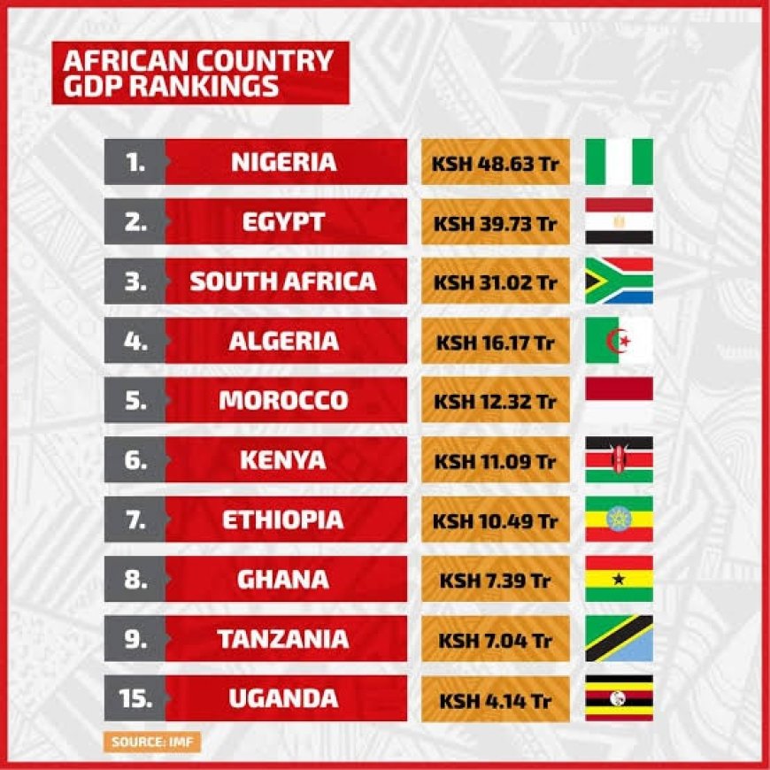 Top 10 African countries by GDP in 2024