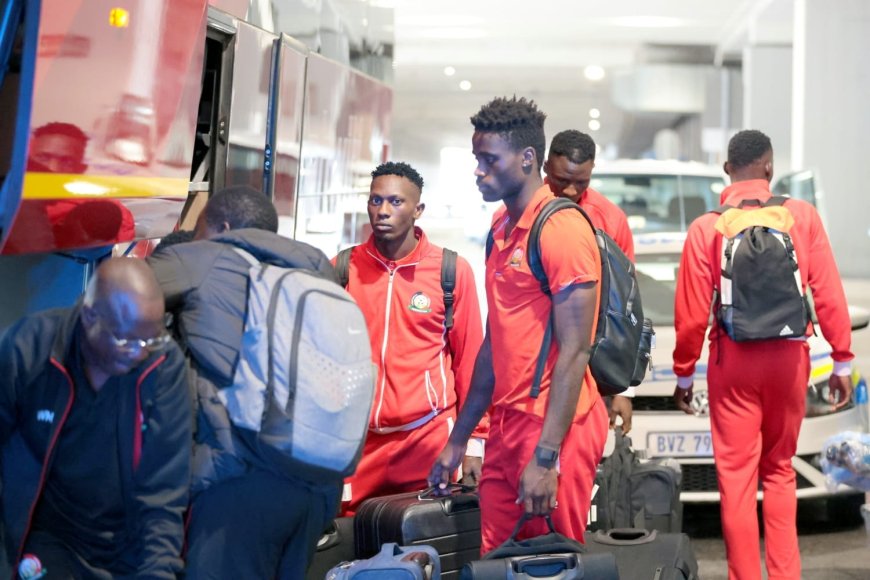 Harambee Stars players arrive in South Africa ahead of Zimbabwe test