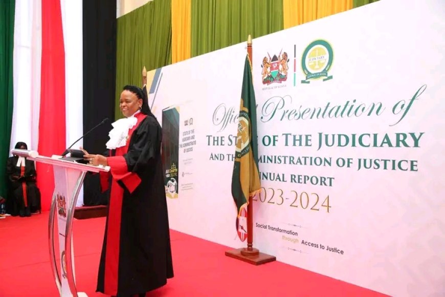 CJ Koome decries minimum and derailed funding as Judiciary unveils it's Annual report