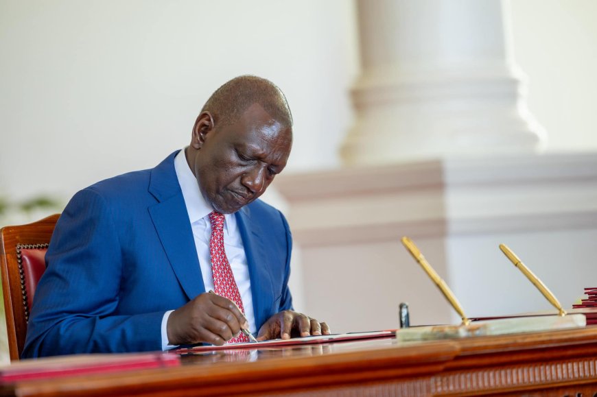 President Ruto assents to law three key bills