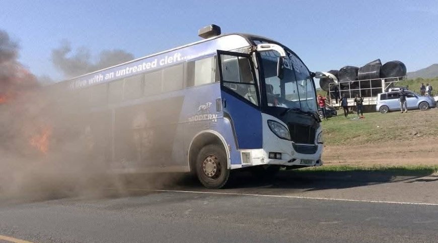 Modern Coast bus catches fire in Gilgil